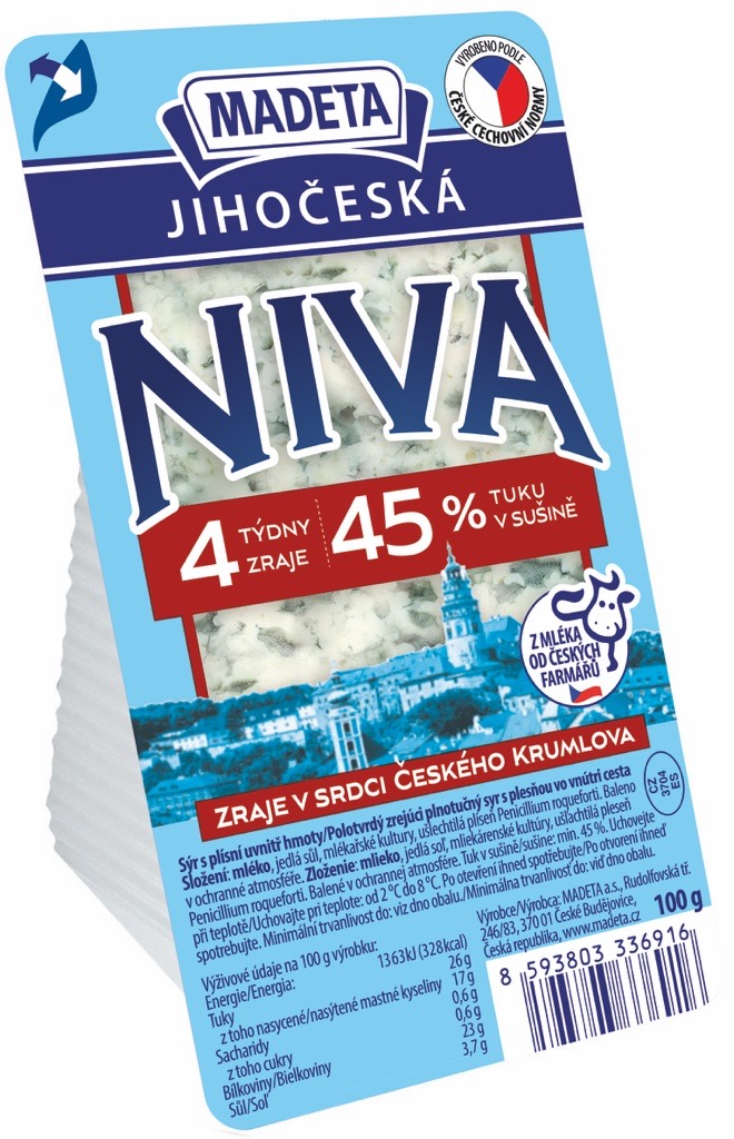 MADETA Jihočeská Niva 45 % chlaz. 100 g