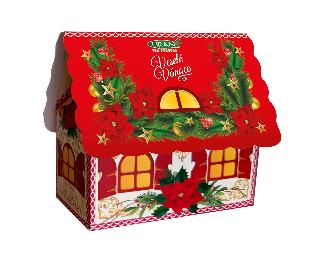 Liran Domeček Čaj červeno bílý jasmín 20 x 1,5 g