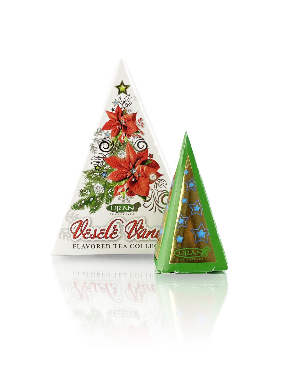 Veselé Vánoce pyramida Flavored Tea Collection mix 1 x 3 x 2 g