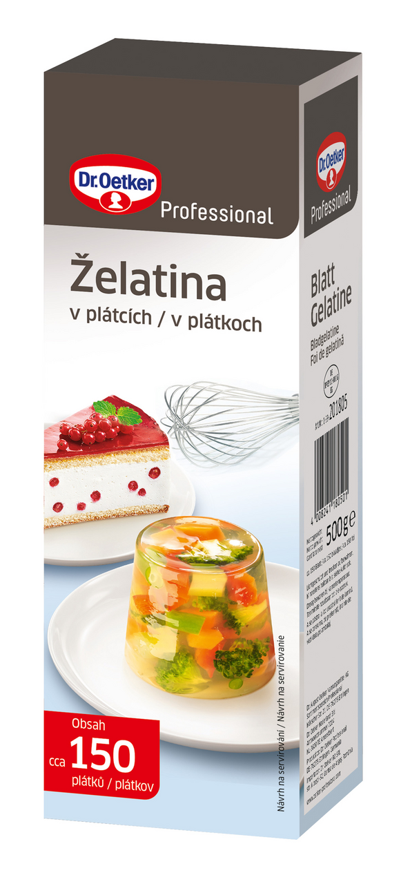 Dr. Oetker Želatina v plátcích 500 g
