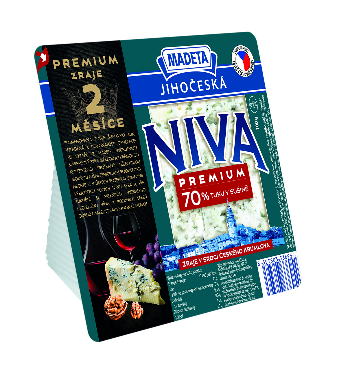 MADETA Jihočeská Premium Niva 70 % chlaz. 100 g