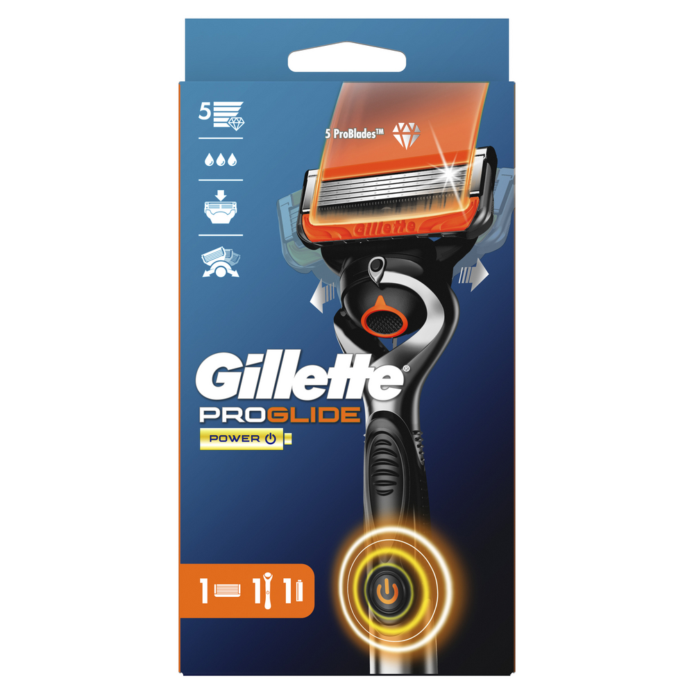 Gillette Fusion Power Proglide Razor 1 up 1 ks