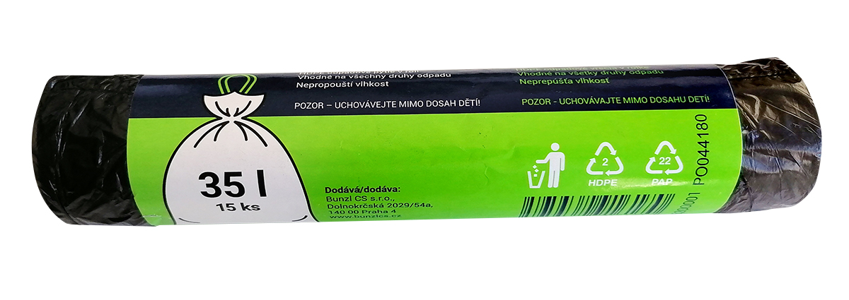 PrimeSource Pytel zatahovací pevný 35 l 15 ks