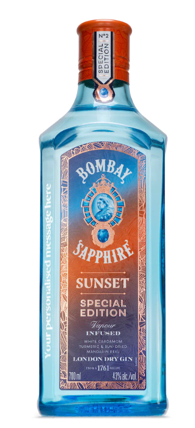 BOMBAY Sapphire Sunset London Dry Gin 43 % 700 ml