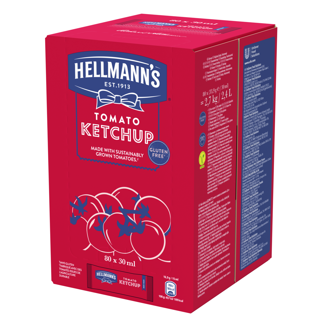 HELLMANN'S Kečup 80 x 30 ml