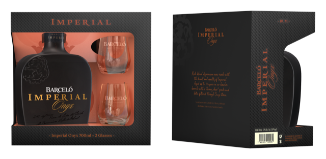 Ron Barceló Imperial Onyx 38 % 700 ml + sklo 1 ks