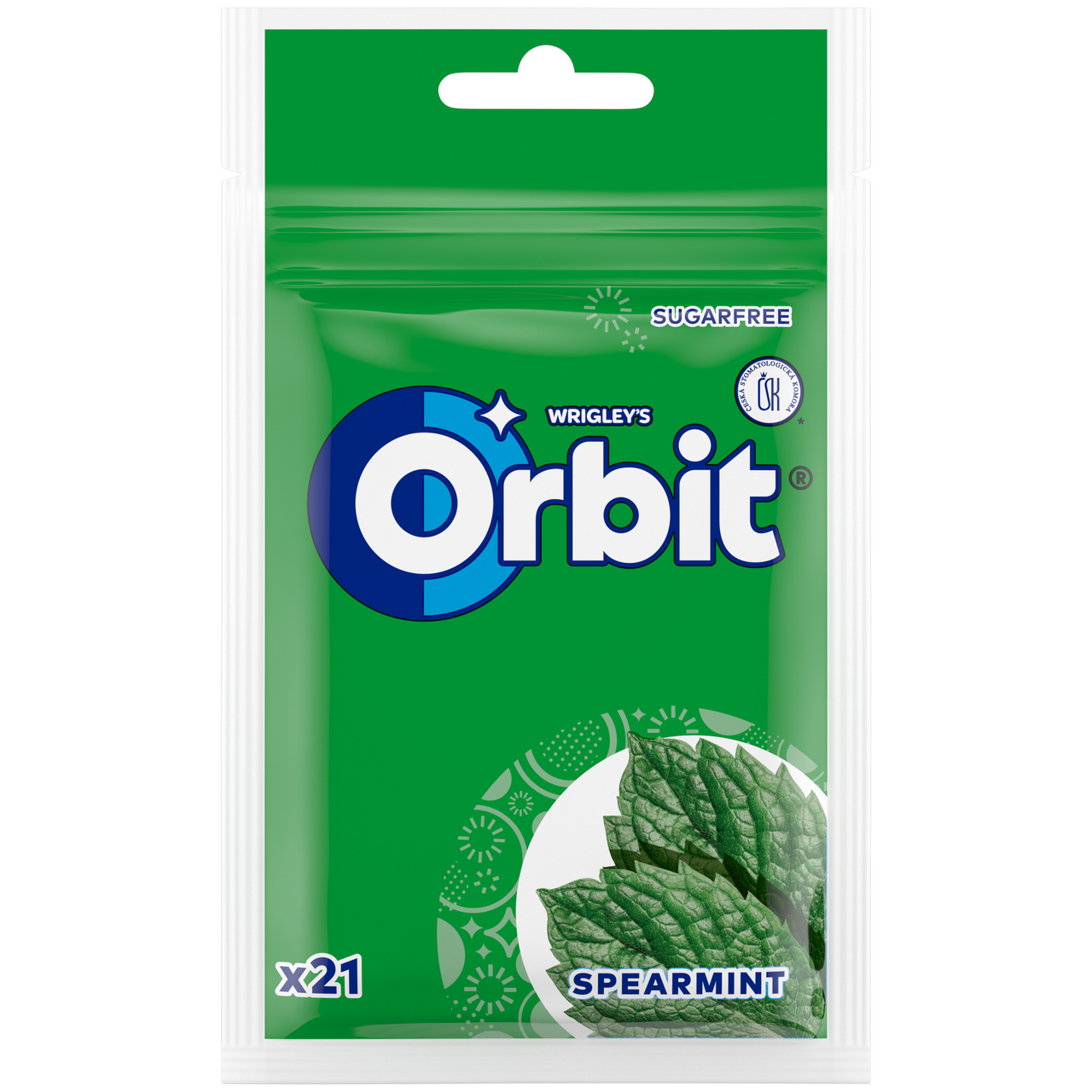 Orbit Žvýkačky Spearmint 29 g sáček