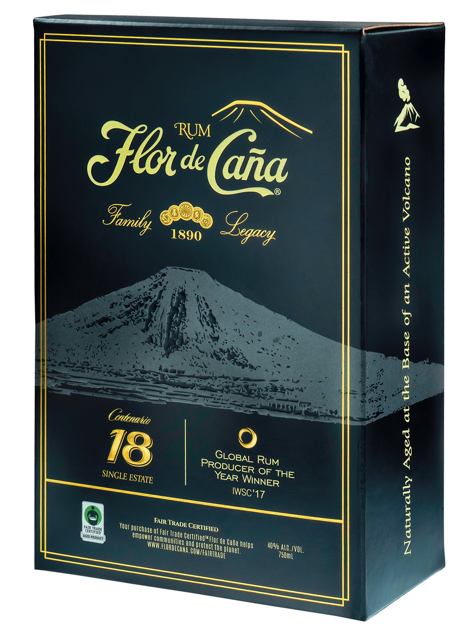 Flor De Cana 18 yo 40 % 700 ml Gift box
