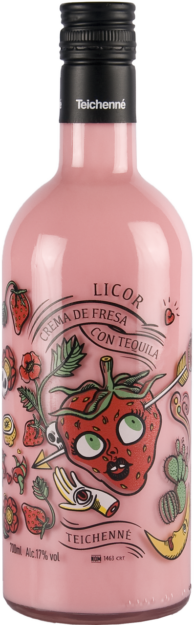 Likér s tequilou jahoda 17 % 700 ml