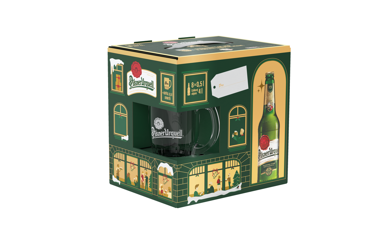 Pilsner Urquell Pivo 8 x 500 ml + krýgl