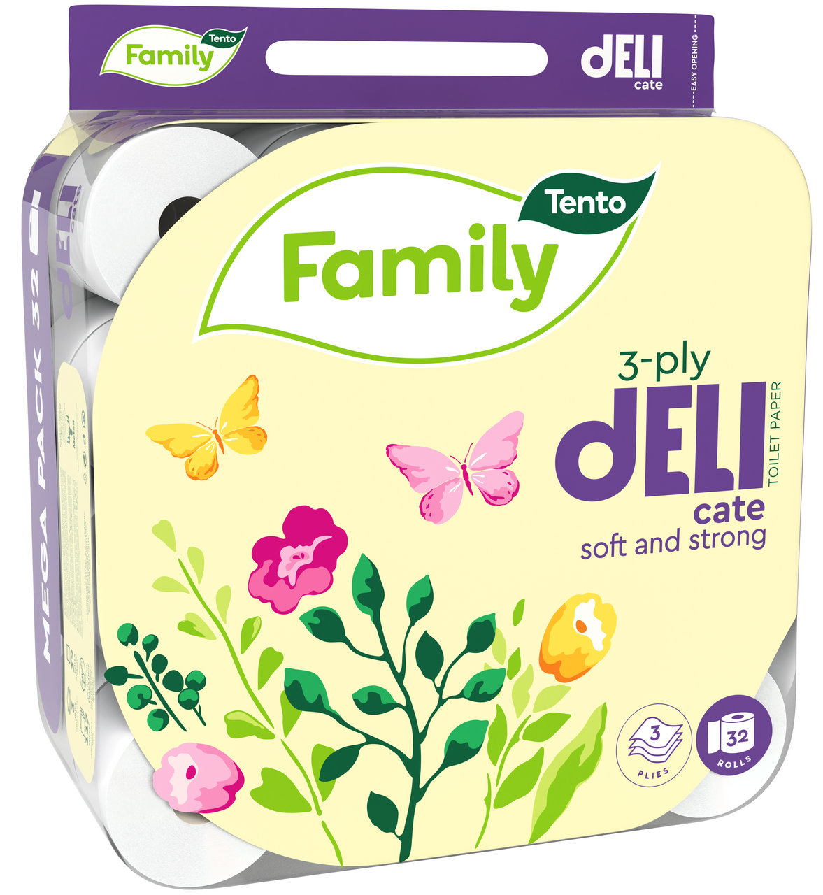 Tento Deli Toaletní papír 3vrstvý 14 m 32 ks