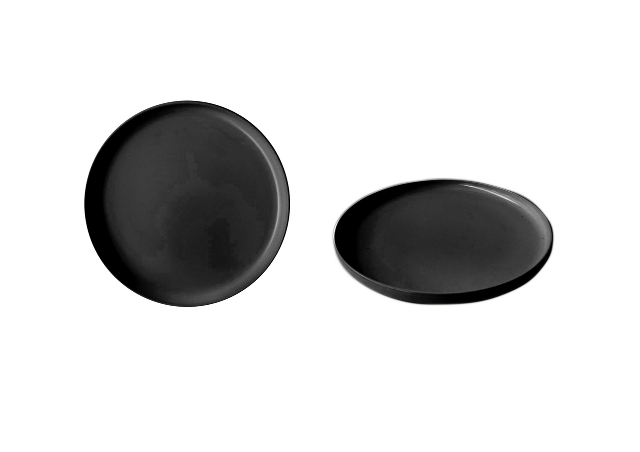 METRO PROFESSIONAL Talíř dezertní Nag 20 cm kamenina černý 6 ks