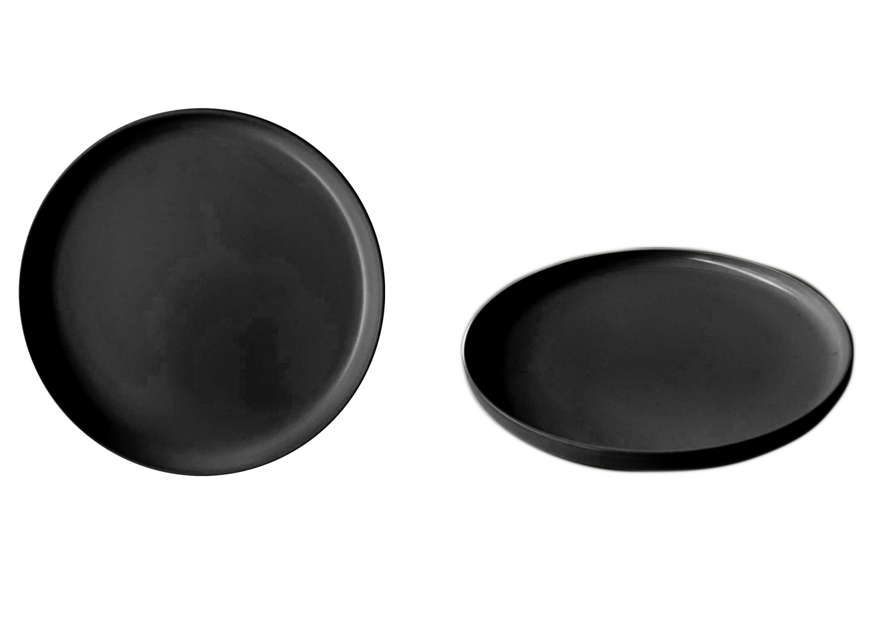 METRO PROFESSIONAL Talíř mělký Nag 27 cm kamenina černý 6 ks