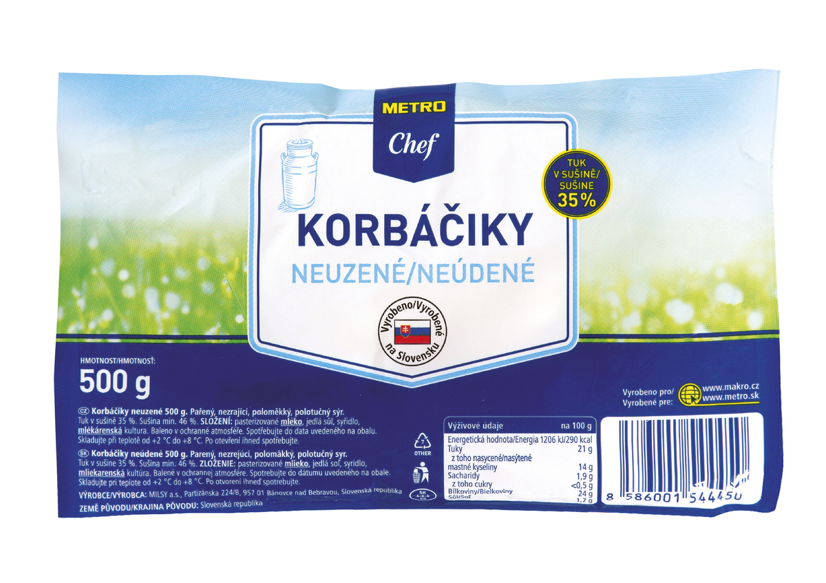 METRO Chef Korbáčiky neuzené chlaz. 500 g