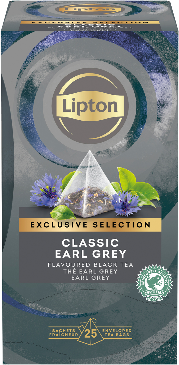 Lipton Exclusive Selection Earl Grey černý čaj 25 ks