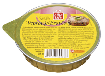Fine Life Vepřový krém 28 x 75 g