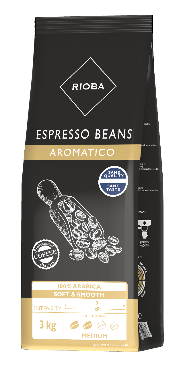 RIOBA 100 % Arabica káva zrno 3 kg