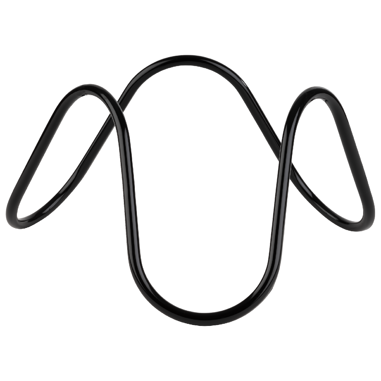 APS Stojan Wave ocel/ PVC nepřilnavý povrch 24 cm černý 1 ks