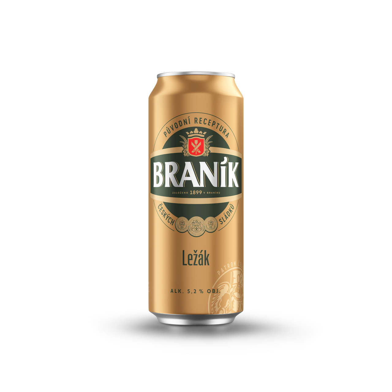 BRANÍK Světlý ležák pivo 12° 500 ml plech