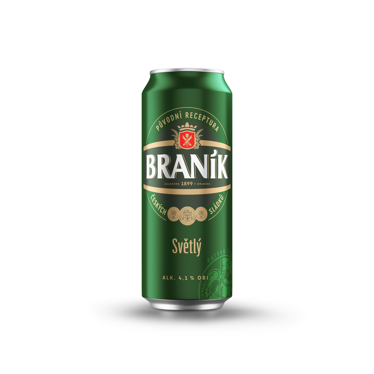 BRANÍK Pivo světlé výčepní 500 ml plech