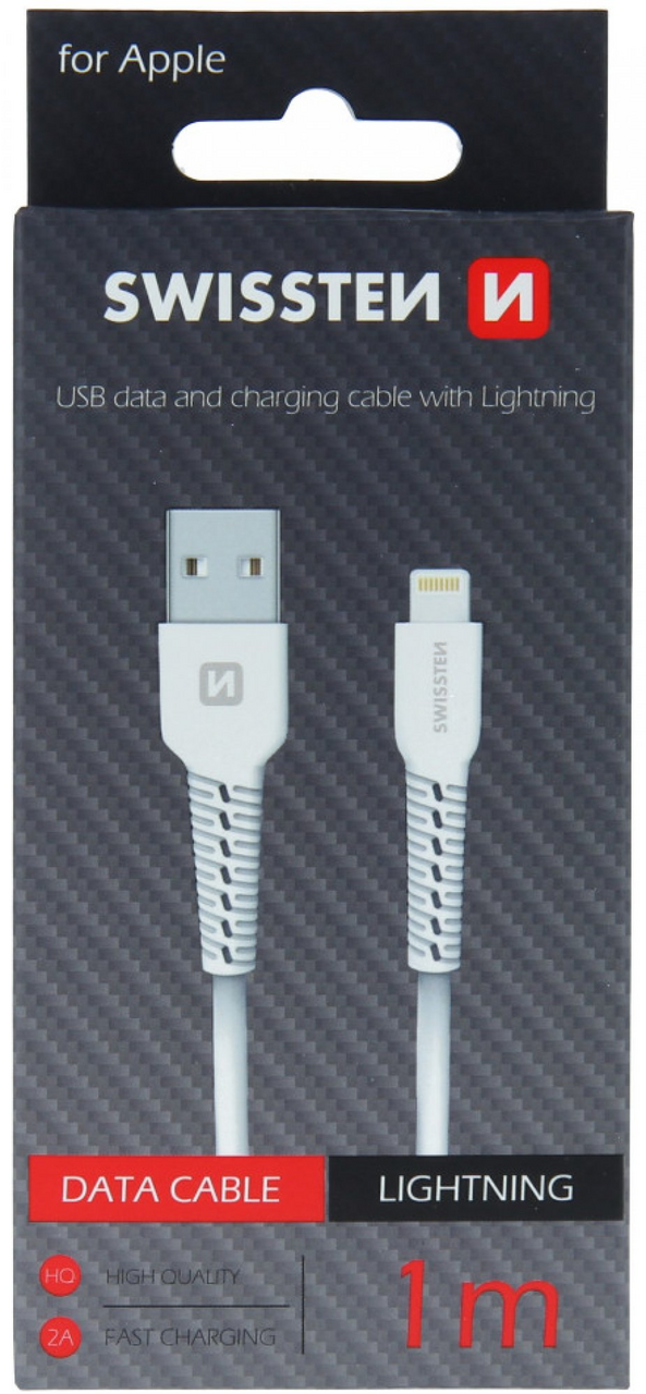 SWISSTEN Kabel USB/ Light 1 m bílý 1 ks