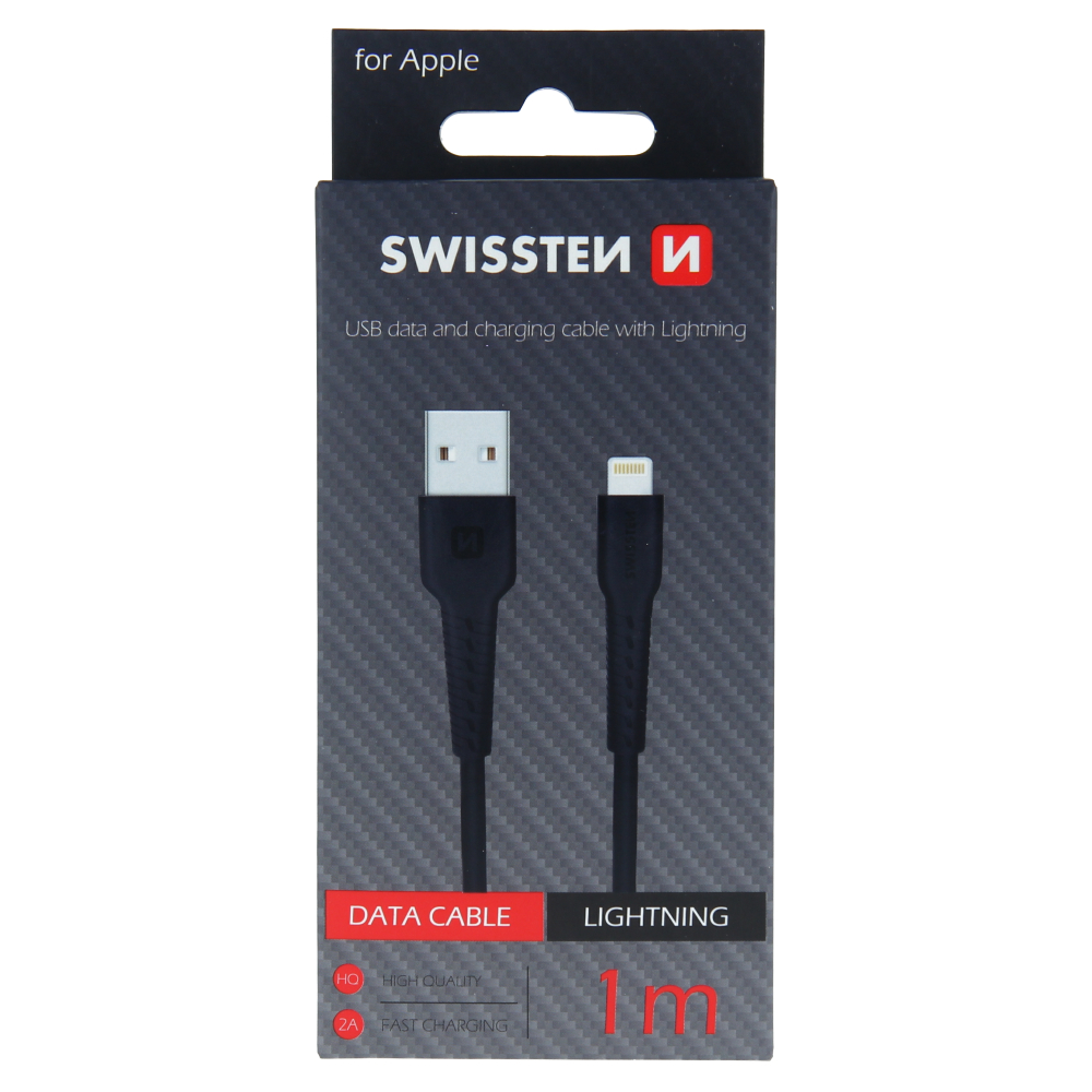 SWISSTEN Kabel USB/ Light 1 m černý 1 ks
