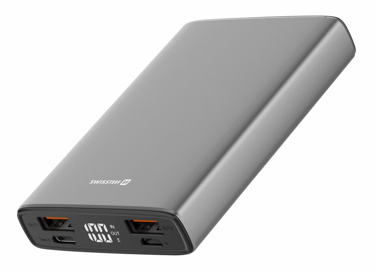 SWISSTEN Powerbank 10.000MAH hliníková 1 ks