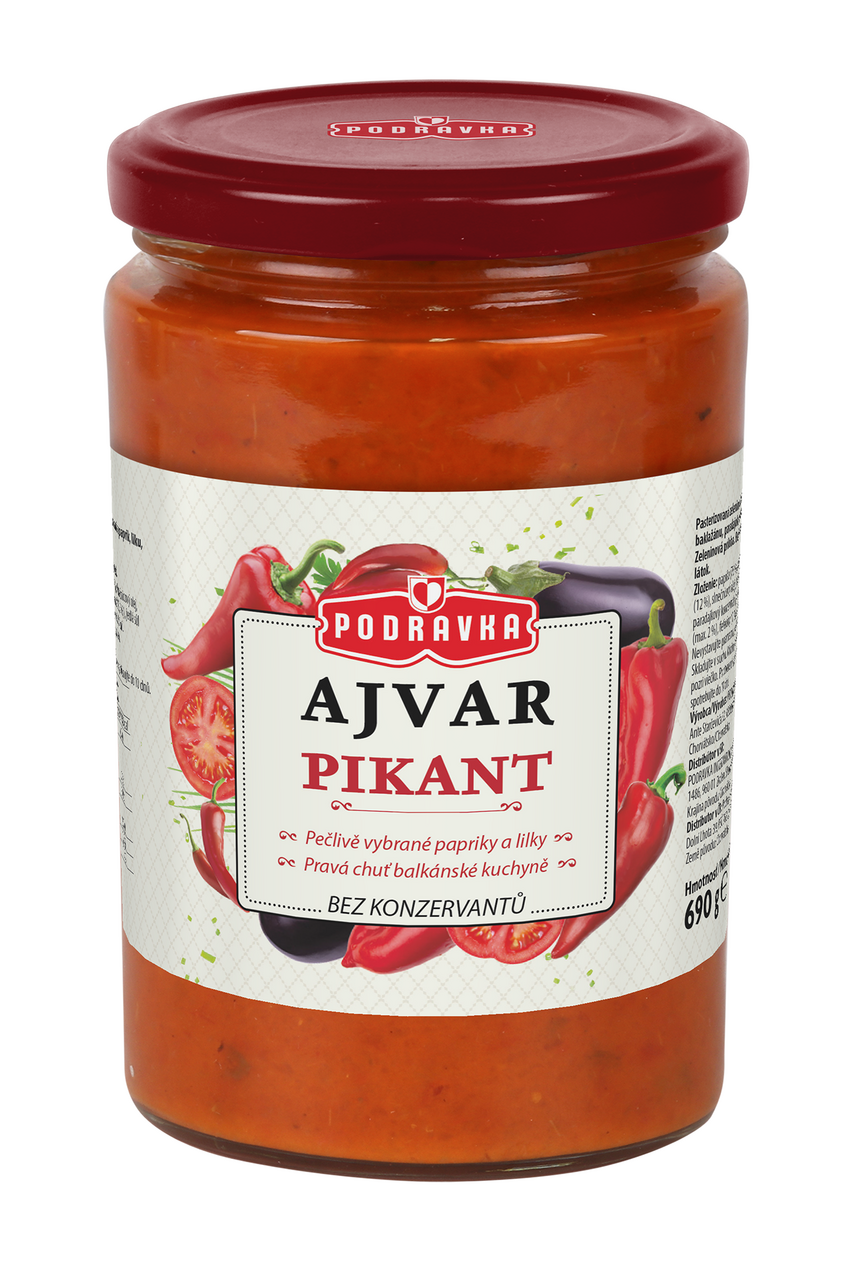 PODRAVKA Ajvar ostrý 690 g