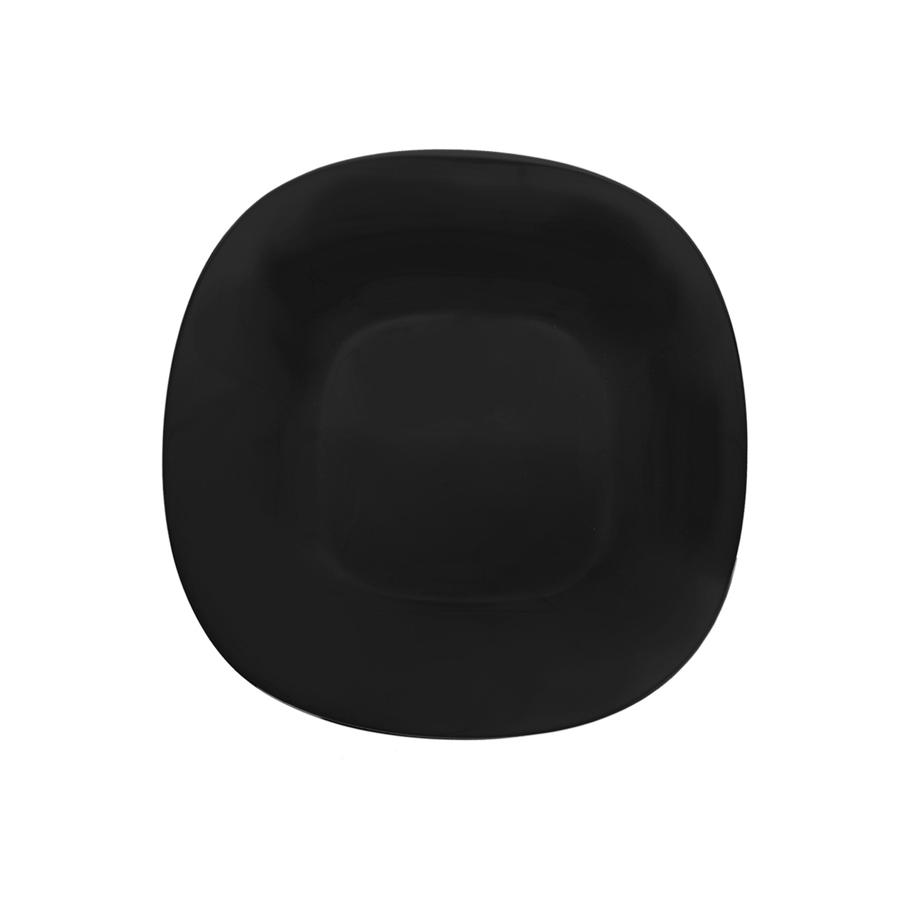 Orion Talíř dezertní Luna 20 x 20 opálové sklo černý 1 ks