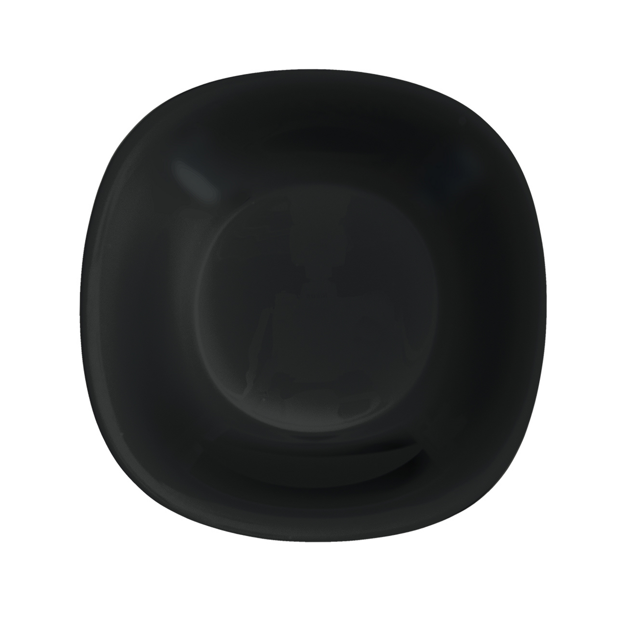 Orion Talíř hluboký Luna 21,5 x 21,5 opálové sklo černý 1 ks