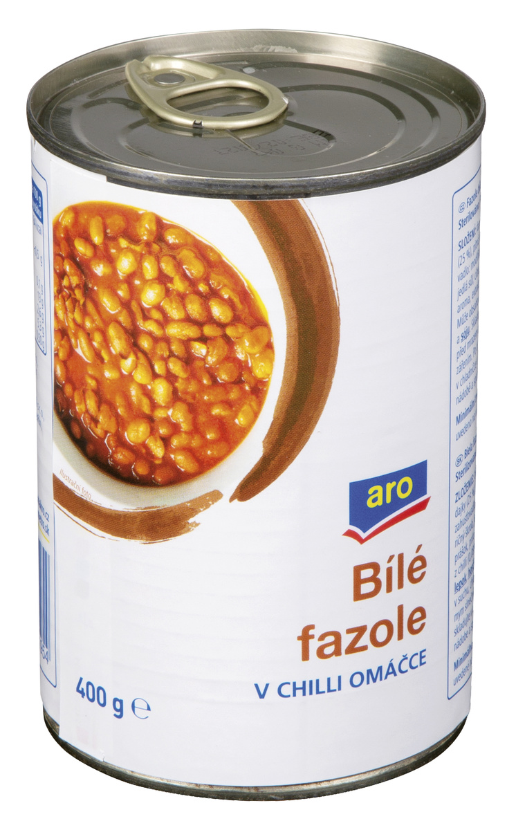 aro Fazole bílé v chilli 6 x 400 g