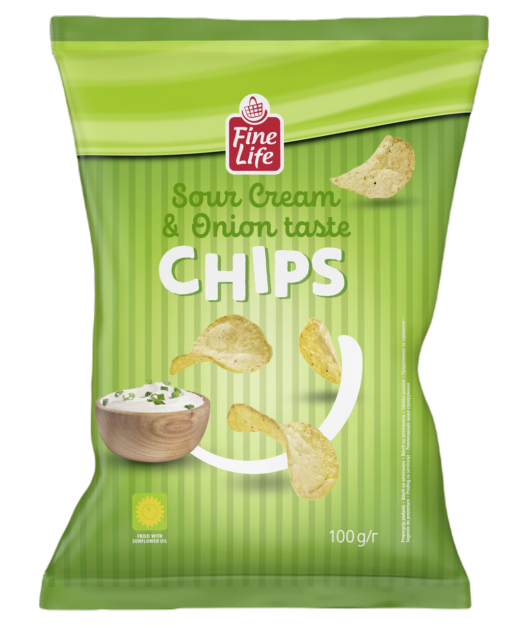 Fine Life Chips smetana 100 g