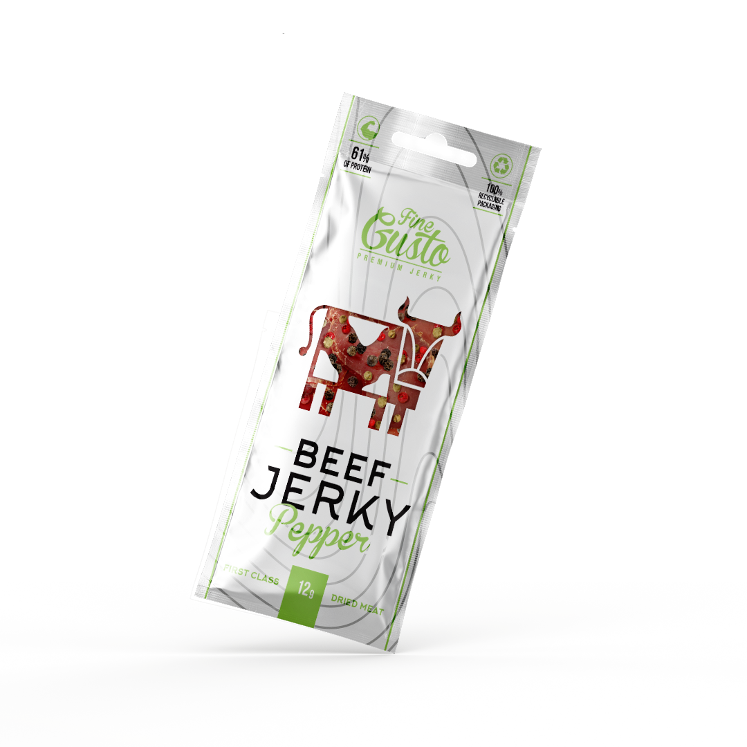 Fine Gusto Hovězí Jerky Pepř 30x 12 g