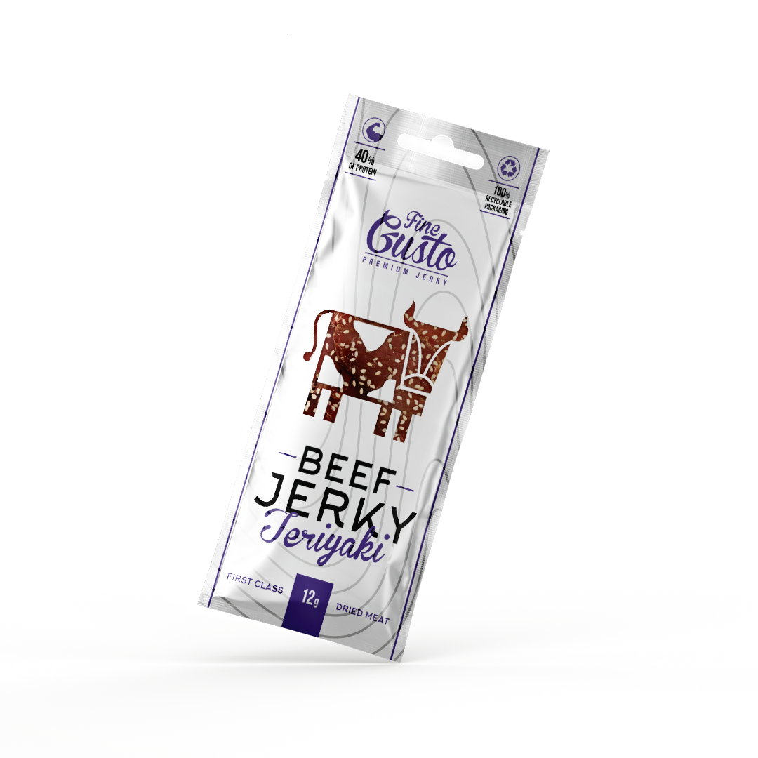 Fine Gusto Hovězí Jerky Teriyaki 30x 12 g