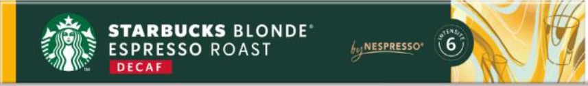 STARBUCKS Nespresso Blend Decaf kávové kapsle 10 ks