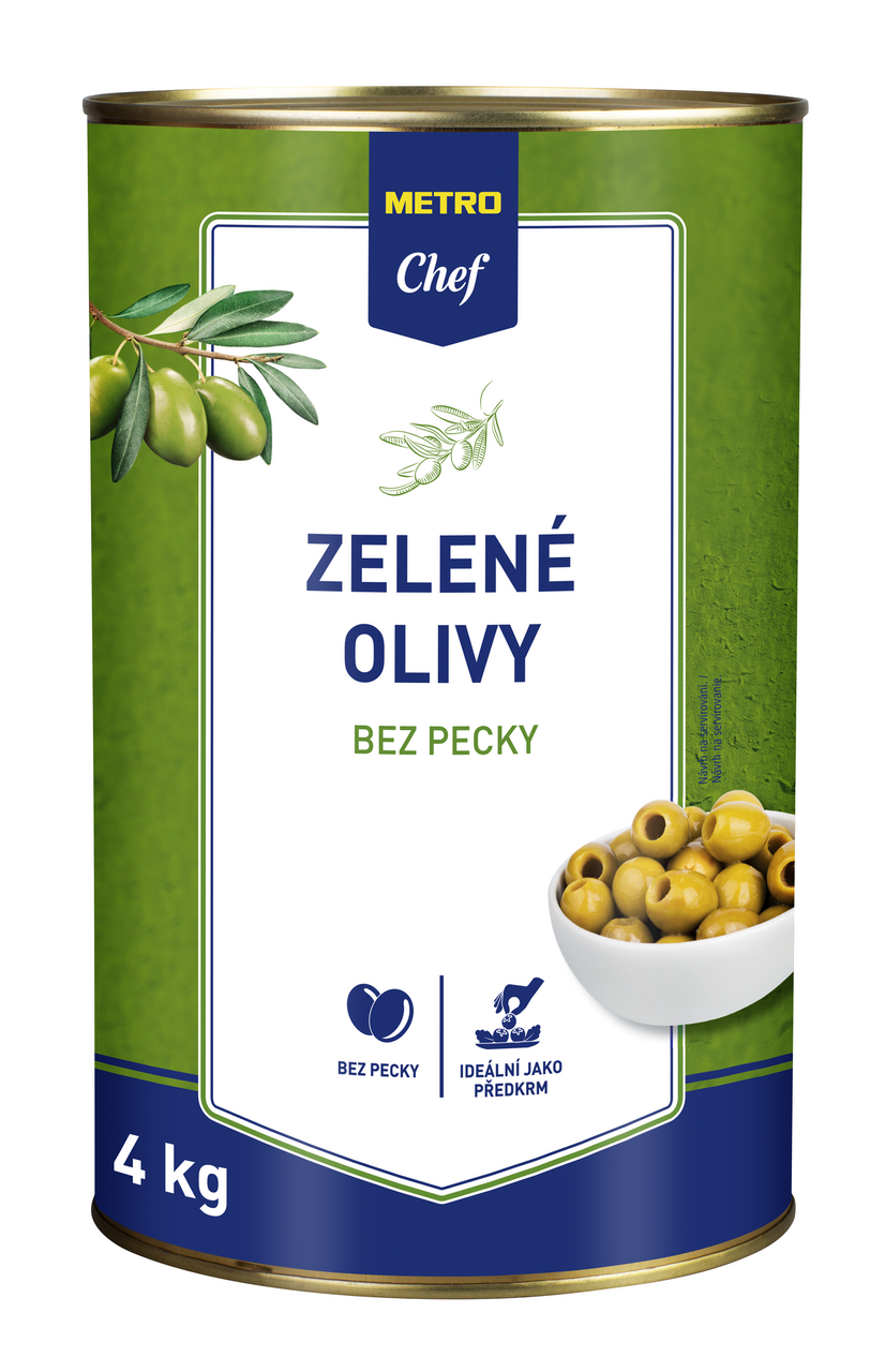 METRO Chef Olivy zelené bez pecky 4000 g