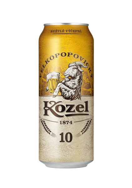 VELKOPOPOVICKÝ Kozel Pivo světlé výčepní 500 ml plech