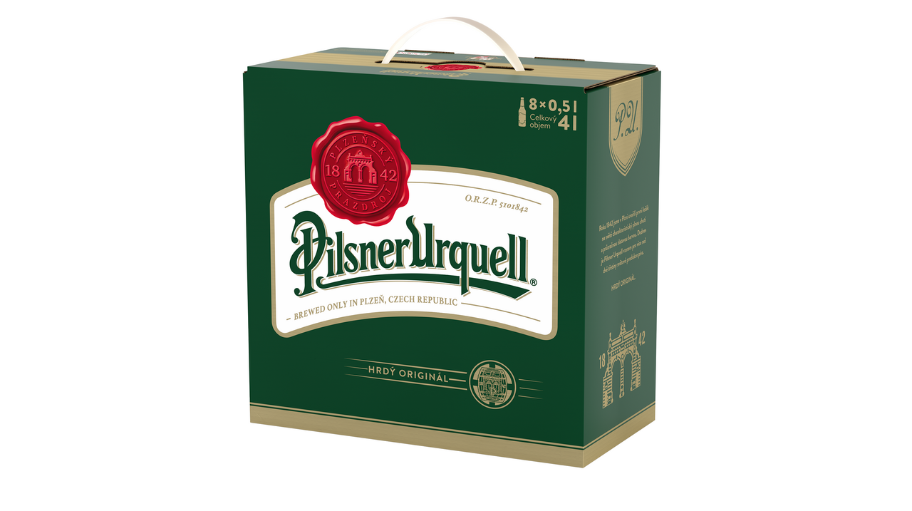 Pilsner Urquell Pivo 8 x 500 ml vratná láhev