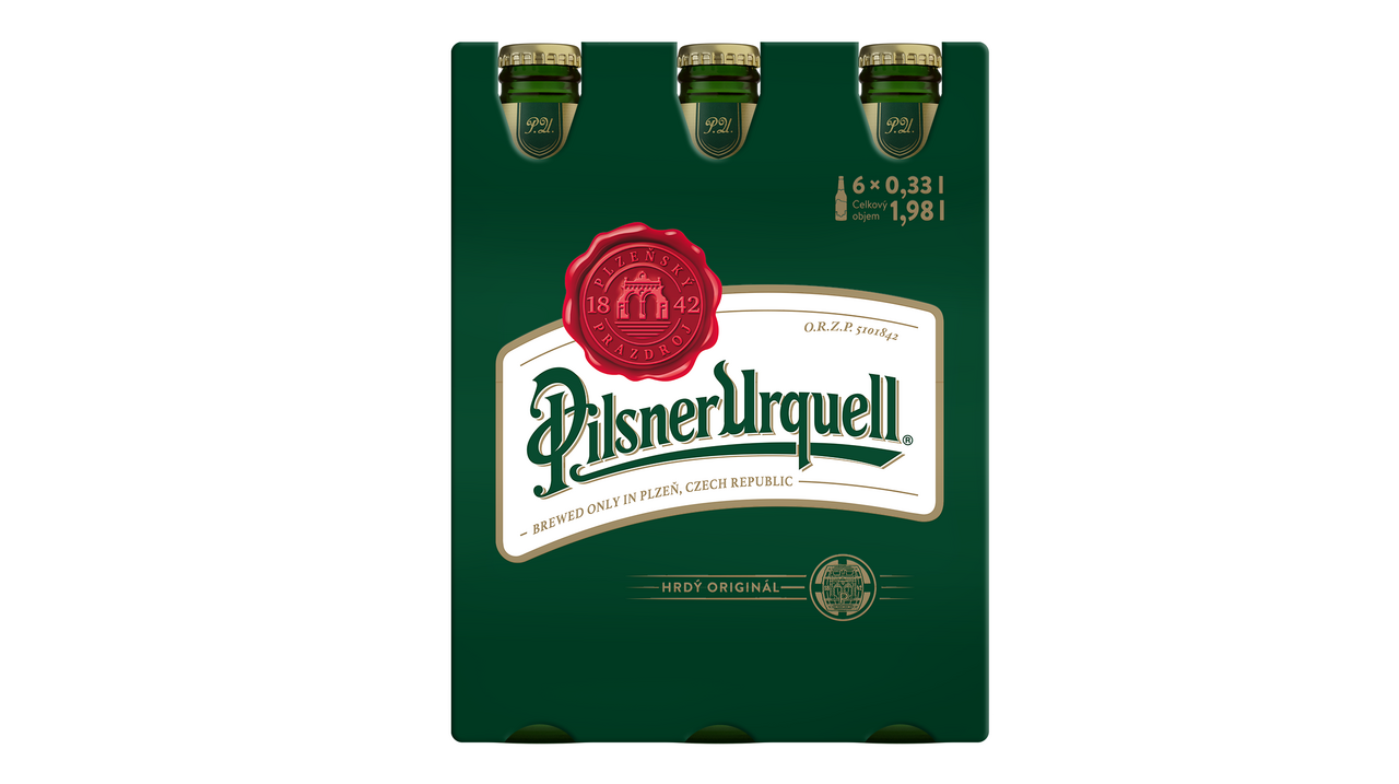 Pilsner Urquell Pivo 6 x 330 ml vratná láhev