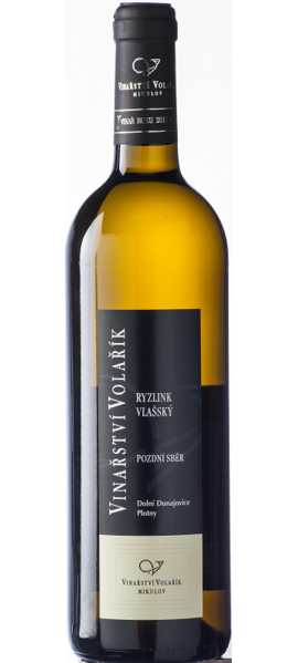 VINAŘSTVÍ VOLAŘÍK Ryzlink vlašský pozdní sběr plotny 750 ml