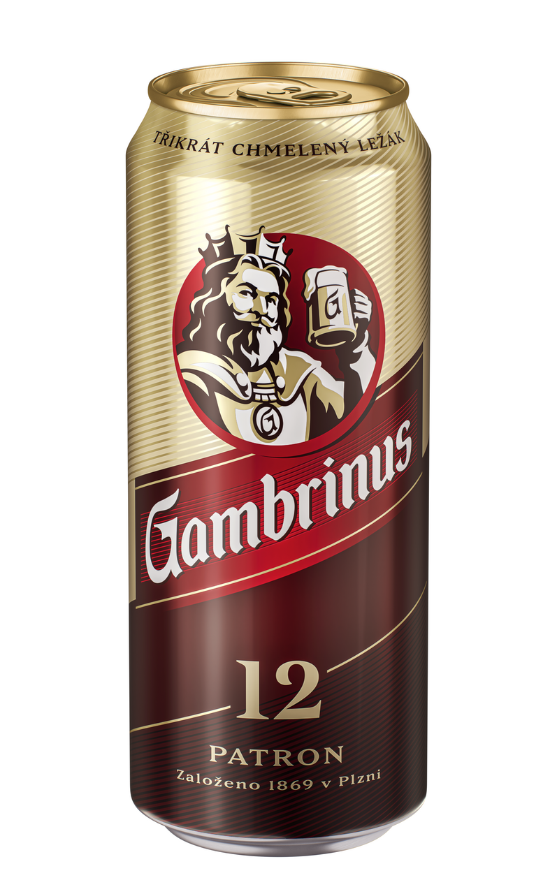 Gambrinus Patron 12 pivo 500 ml plech