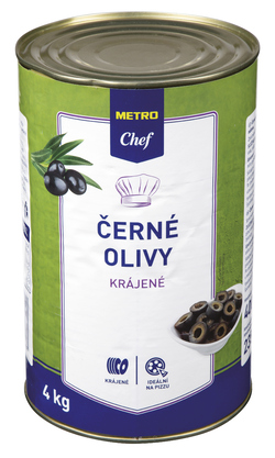 METRO Chef Olivy černé krájené 4000 g