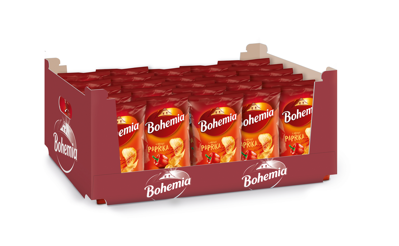 Bohemia Chips paprika 18 x 60 g