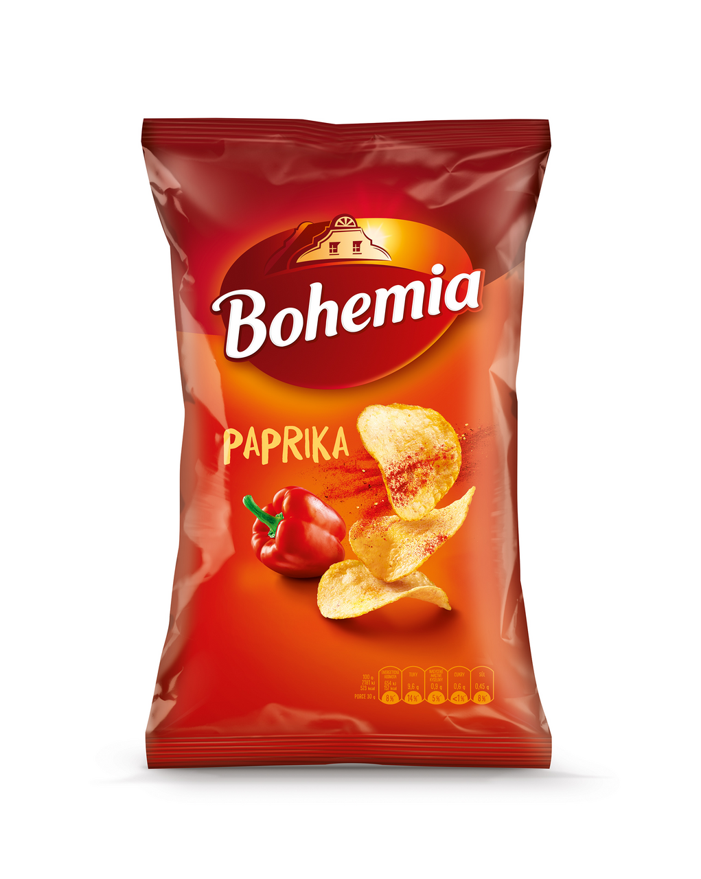 Bohemia Chips paprika 18 x 130 g