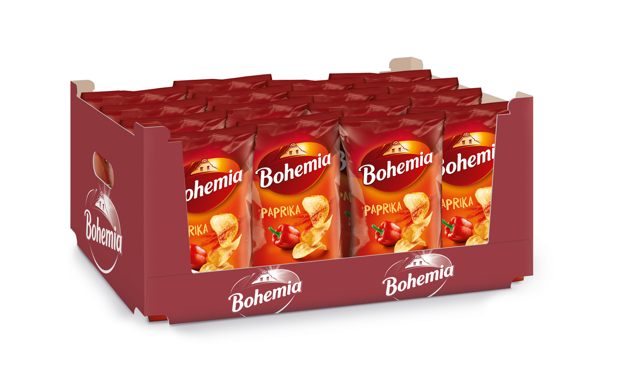 Bohemia Chips paprika 18 x 130 g