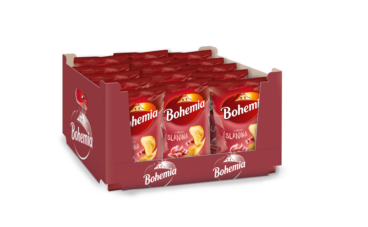 Bohemia Chips slanina 18 x 60 g