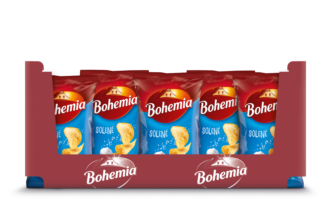 Bohemia Chips solené 18 x 60 g