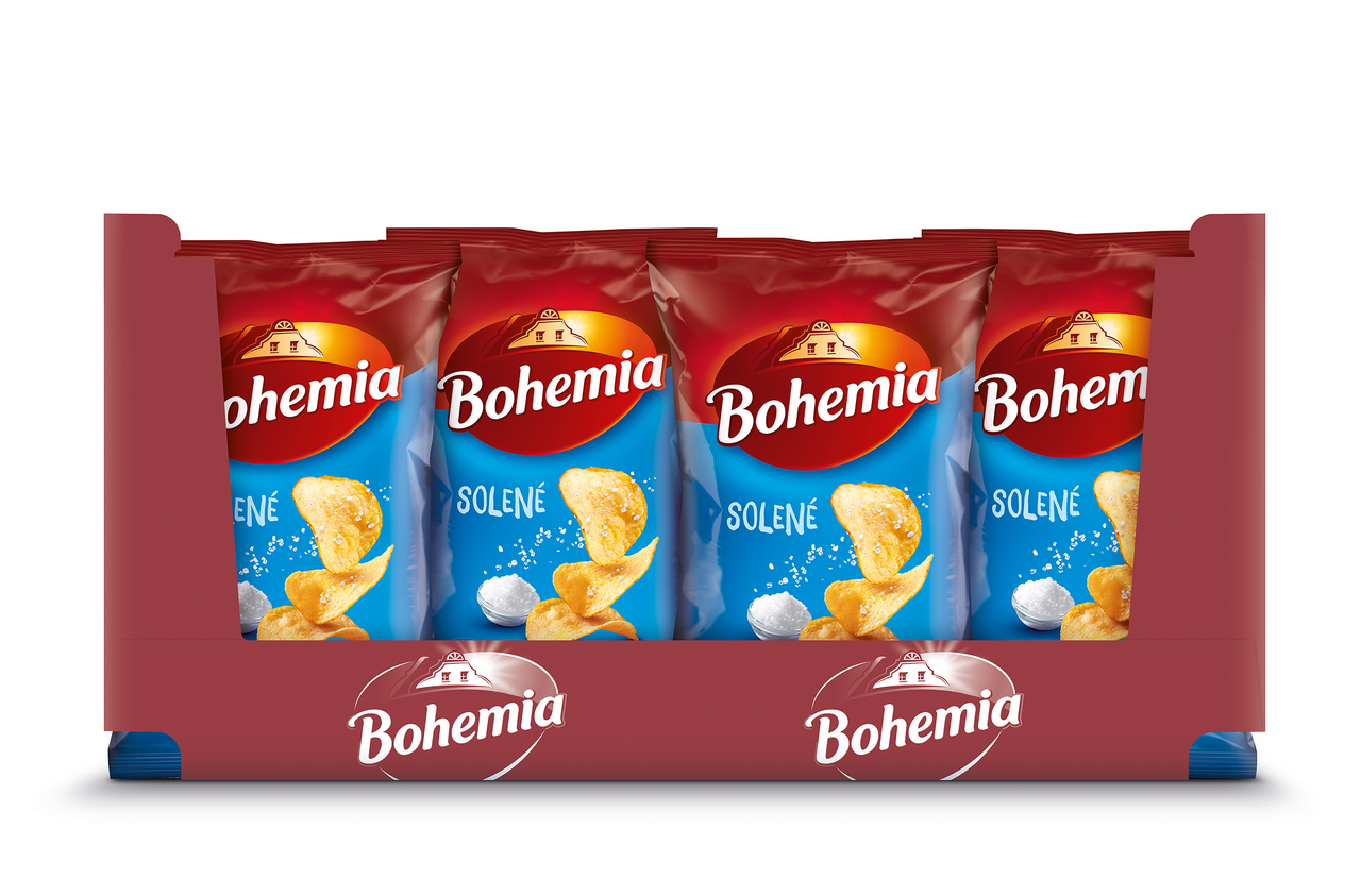 Bohemia Chips solené 18 x 130 g