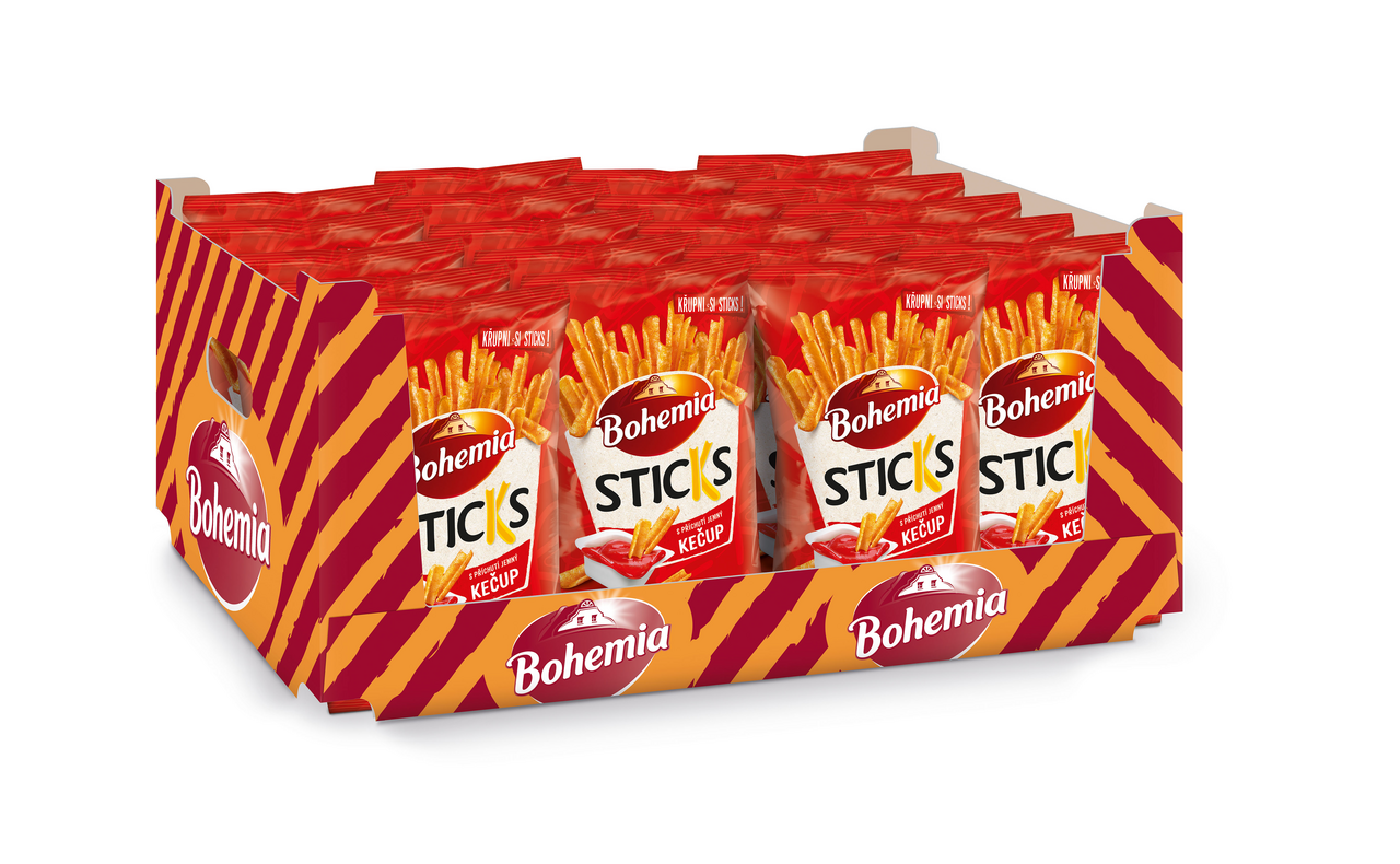 Bohemia Sticks jemný kečup 20 x 120 g