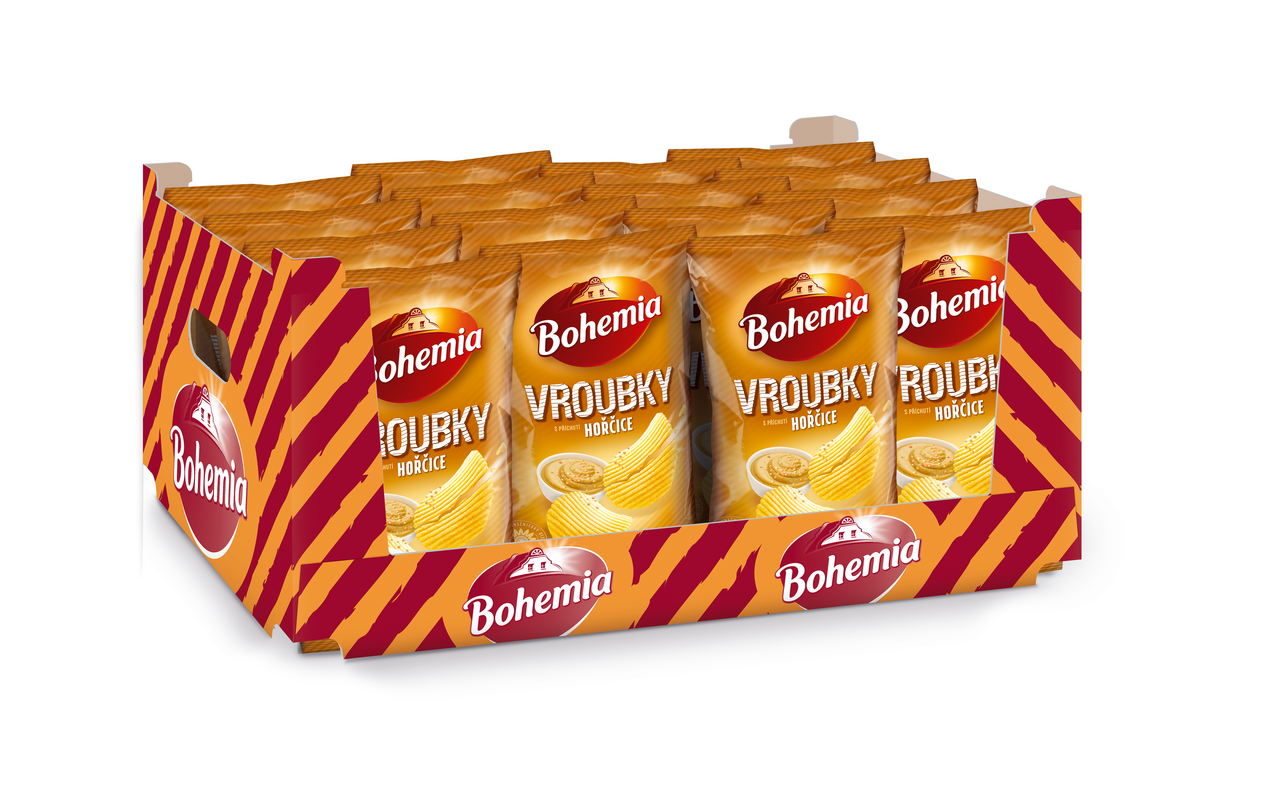 Bohemia Vroubky hořčice 18 x 120 g